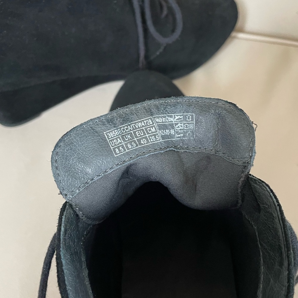 Gently Used Vionic Black Wedge Booties - image 6